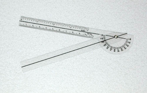 Plastic 6-3/4  Goniometer 180 Degrees - GlobalMedicalSpecialists.com