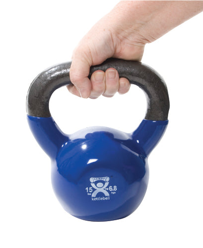 Kettlebell Vinyl Coated Weight Green  10lb  9  Diameter - GlobalMedicalSpecialists.com