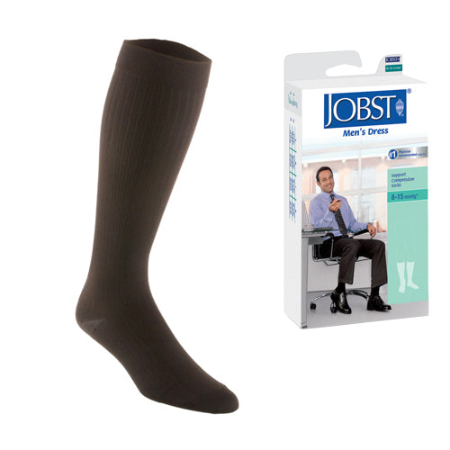 Jobst Men's Dress Socks 8-15 Brown Medium - GlobalMedicalSpecialists.com