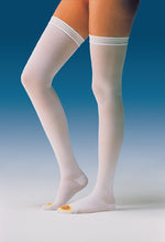 Jobst Anti-Em Knee-Hi Large Regular  Closed Toe  White - GlobalMedicalSpecialists.com