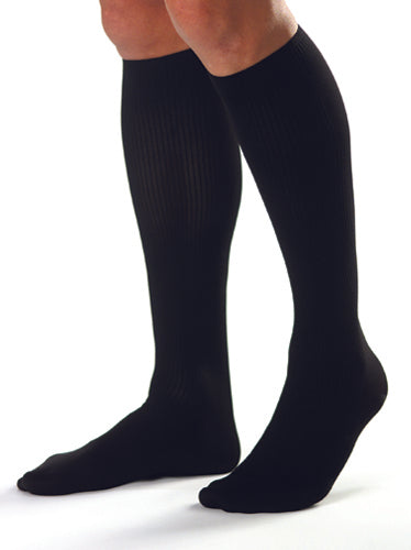 Jobst For Men 15-20 Knee-Hi Black Small (pair) - GlobalMedicalSpecialists.com