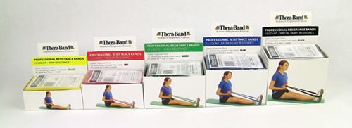 Thera-Band Starter Dispenser Pack (15-5' pcs) Yellow - GlobalMedicalSpecialists.com