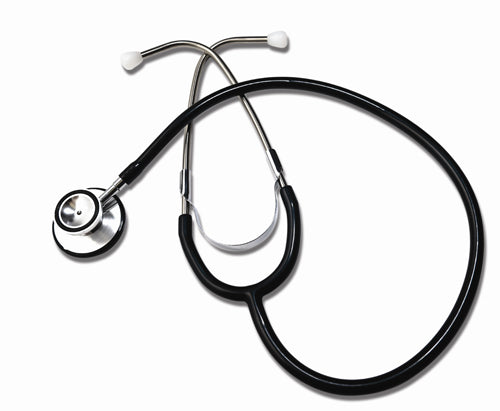 Dual Head Black Stethoscope 22 - GlobalMedicalSpecialists.com