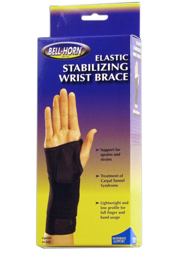 Elastic Stabilizing Wrist Brace  Left  X-Small 4.5 -5.5 - GlobalMedicalSpecialists.com