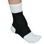 Blue Jay Adjustable Ankle Wrap Black  Large  9 -10 - GlobalMedicalSpecialists.com