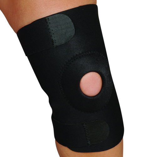 Blue Jay Adj Knee Support Open Patella Design  Black  Lg/Xlg - GlobalMedicalSpecialists.com