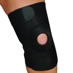 Blue Jay Adj Knee Support Open Patella Design  Black  Sm/Md - GlobalMedicalSpecialists.com