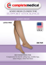 Firm Surg Wgt Stkngs 2X  Beige 20-30mmHg  Below Knee Clsd Toe - GlobalMedicalSpecialists.com