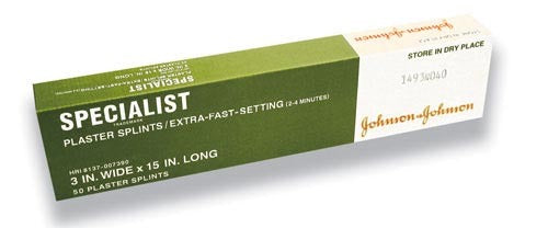 Specialist Plaster Splints X-Fast Setting 3 x15  Bx/50 - GlobalMedicalSpecialists.com