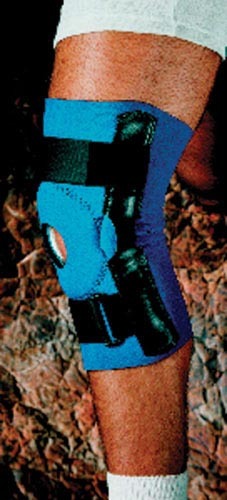 Neoprene Open Patella Hinged Knee Brace Sm 13 -14  Sportaid - GlobalMedicalSpecialists.com